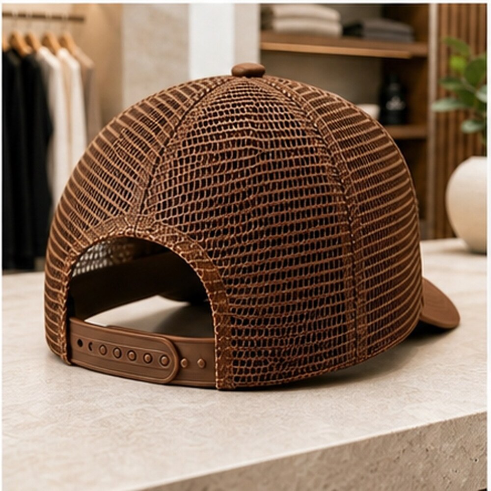 ALO Yoga Modern Brown Athletic Style Mesh Cap - Picture 6 of 8